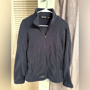 Eddie Bauer navy blue fleece zip up. Size medium